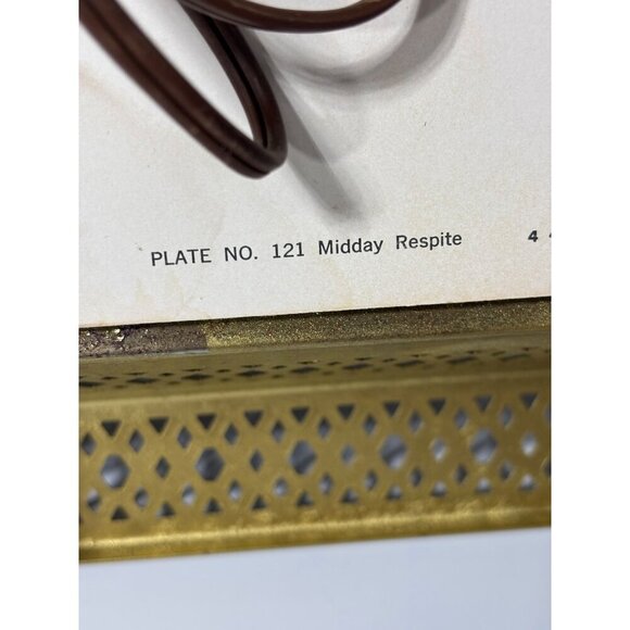 Vtg 3D‎ Lenticular Deer Forest Victor Anderson Midday Respite Framed Wall Art - Picture 6 of 6